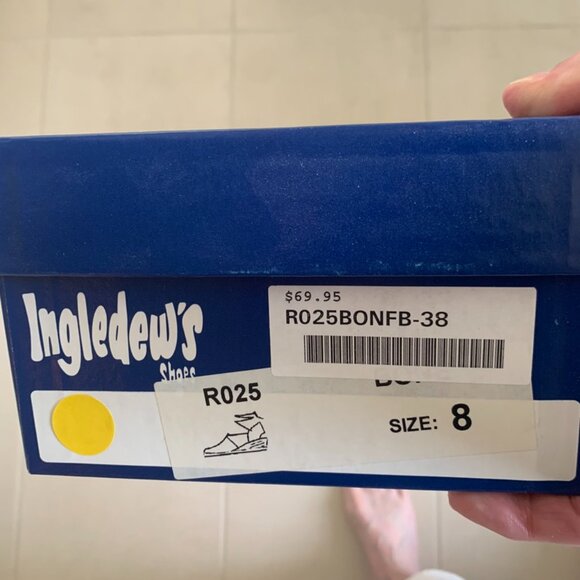 Black Canvas Wedge Shoe With Ankle Ties Size 8 - Picture 7 of 9